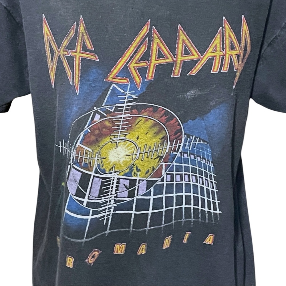 Vintage Def Leppard Shirt Pyromania Rock Till You Drop Tour 1983 Tour - Picture 3 of 13